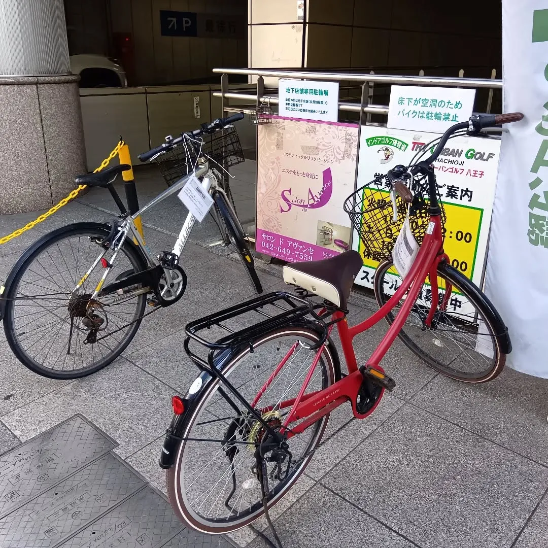 自転車で通うゴルフスクール